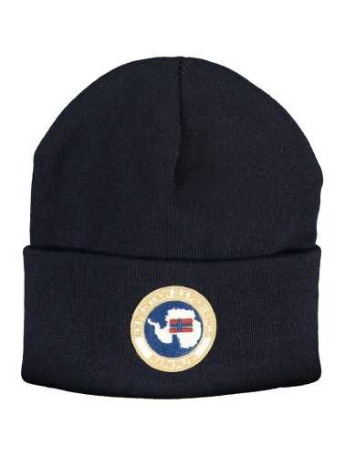 NAPAPIJRI MEN'S BLUE BEANIE