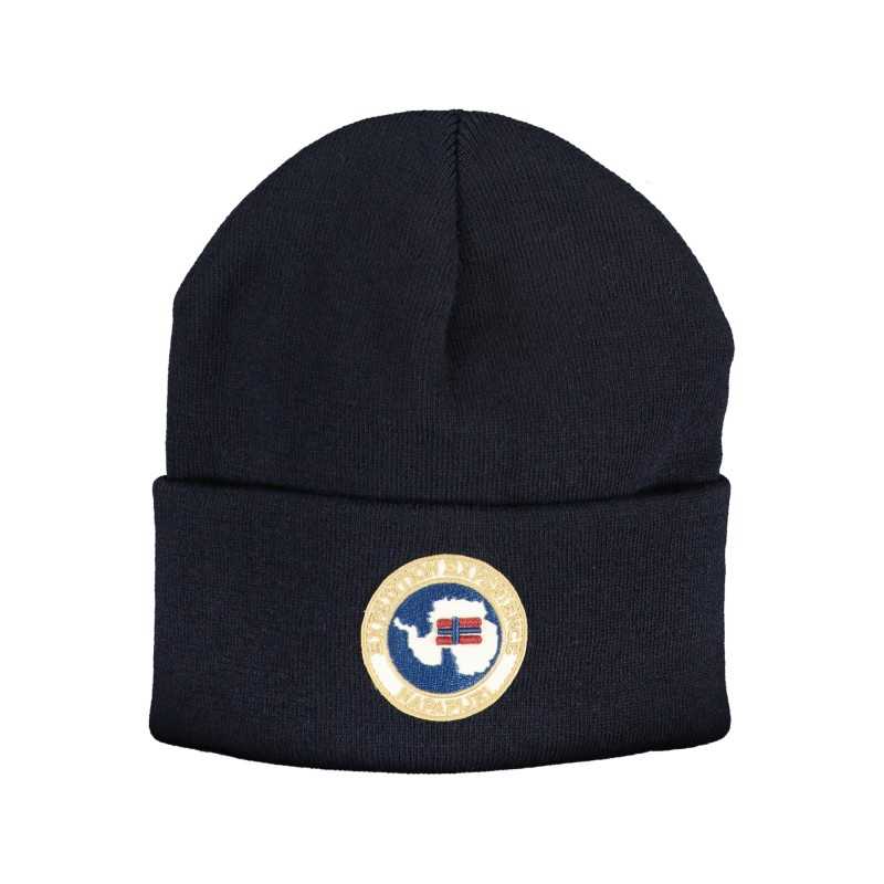 NAPAPIJRI MEN'S BLUE BEANIE