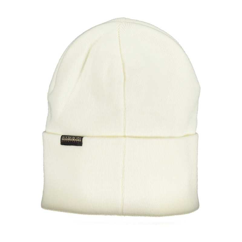 NAPAPIJRI WHITE MEN'S BEANIE