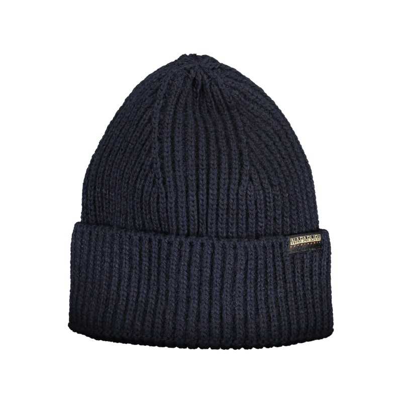 NAPAPIJRI MEN'S BLUE BEANIE