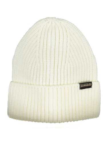 NAPAPIJRI WHITE MEN'S BEANIE