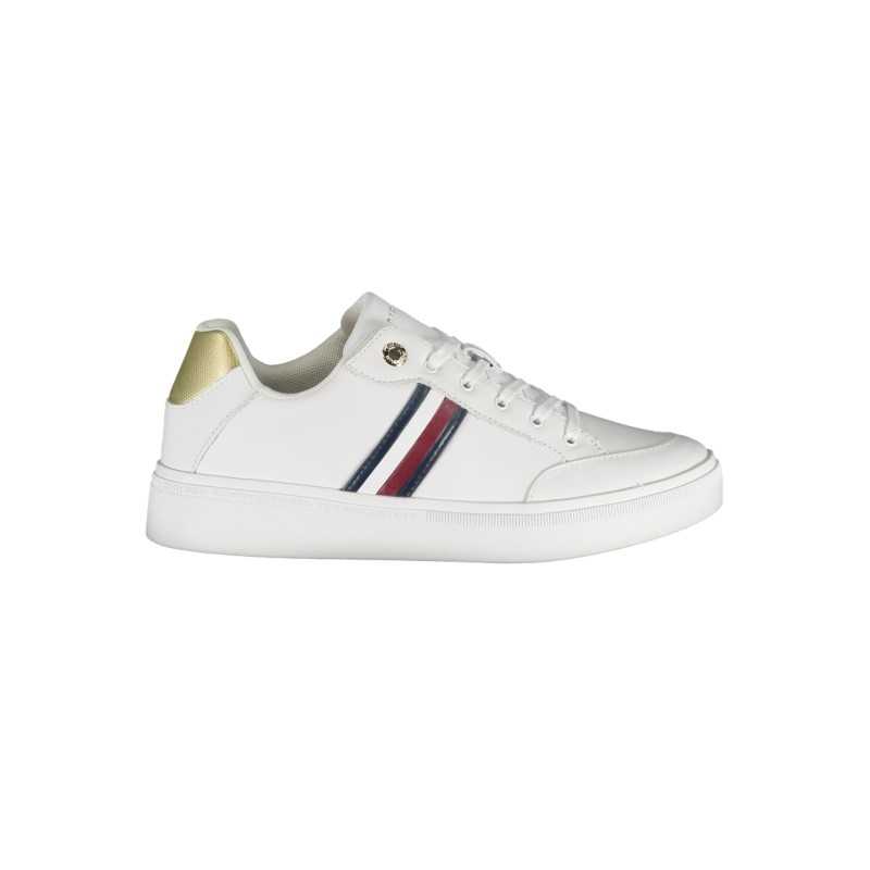 TOMMY HILFIGER WHITE WOMEN'S SPORTS SHOES