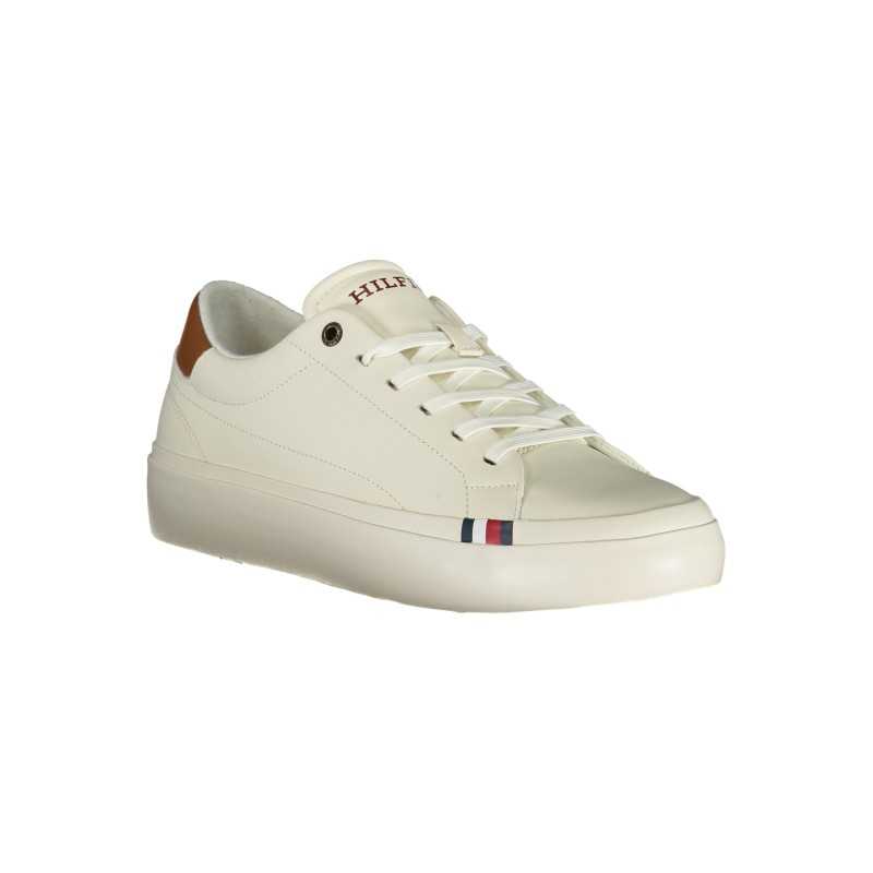 TOMMY HILFIGER MEN'S WHITE SPORTS SHOES