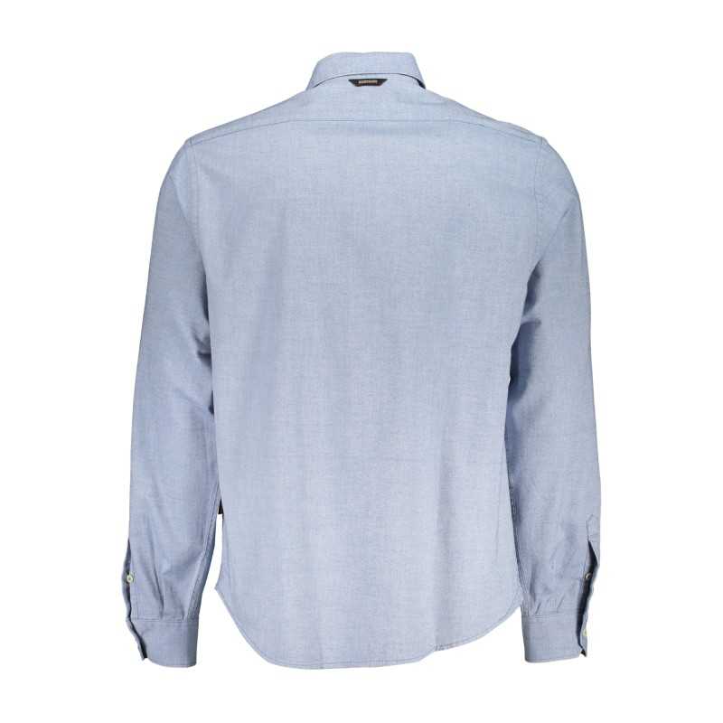 NAPAPIJRI CAMICIA MANICHE LUNGHE UOMO AZZURRO