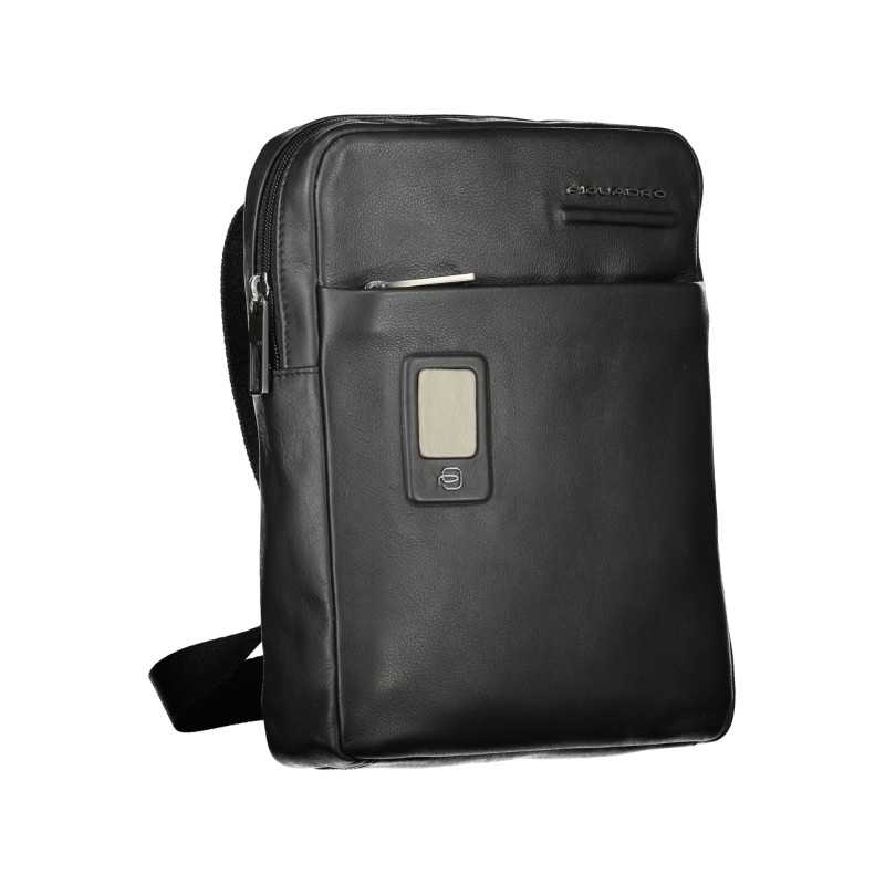 PIQUADRO MEN'S SHOULDER BAG BLACK