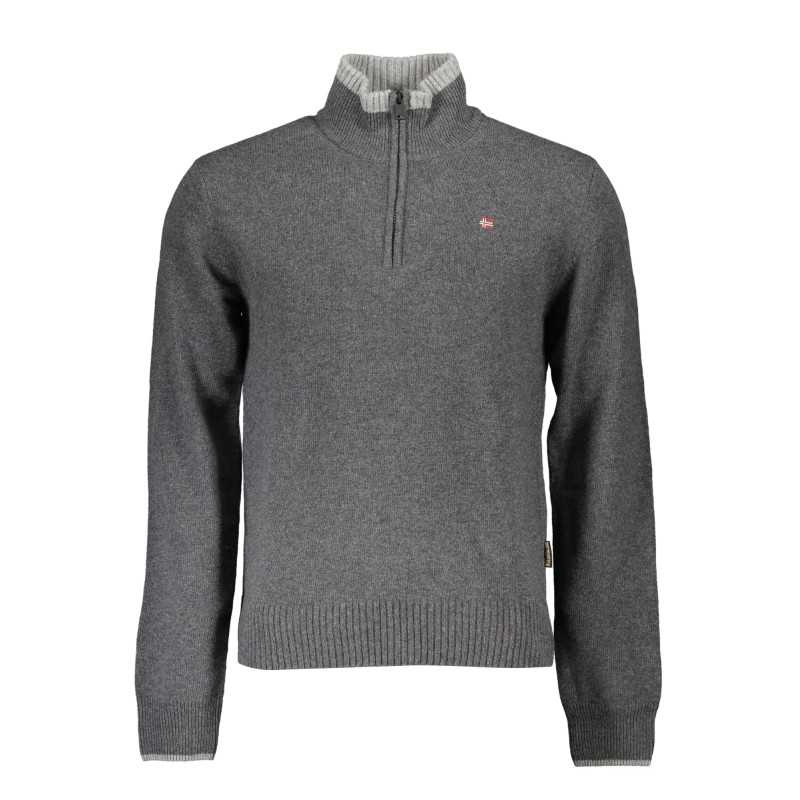 NAPAPIJRI MEN'S GRAY SWEATER