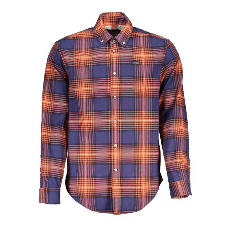 NAPAPIJRI MEN'S RED LONG SLEEVE SHIRT