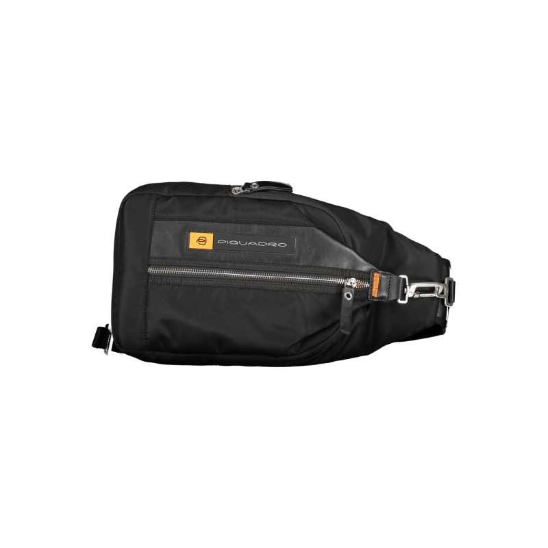 PIQUADRO MEN'S SHOULDER BAG BLACK