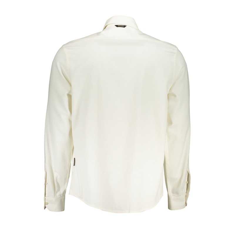 NAPAPIJRI MEN'S WHITE LONG SLEEVE SHIRT