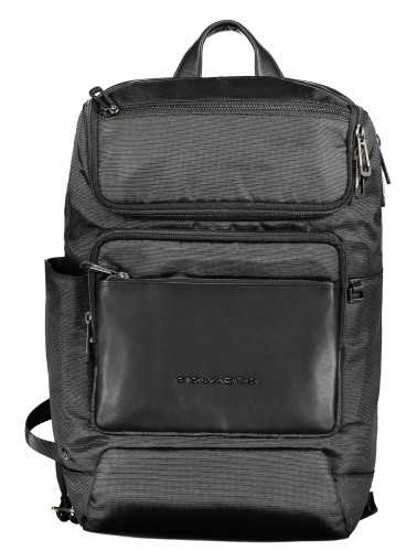 PIQUADRO MEN'S BLACK BACKPACK