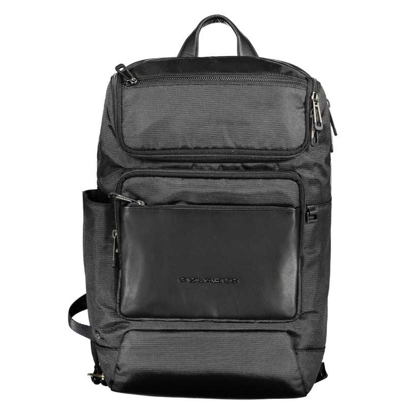 PIQUADRO MEN'S BLACK BACKPACK