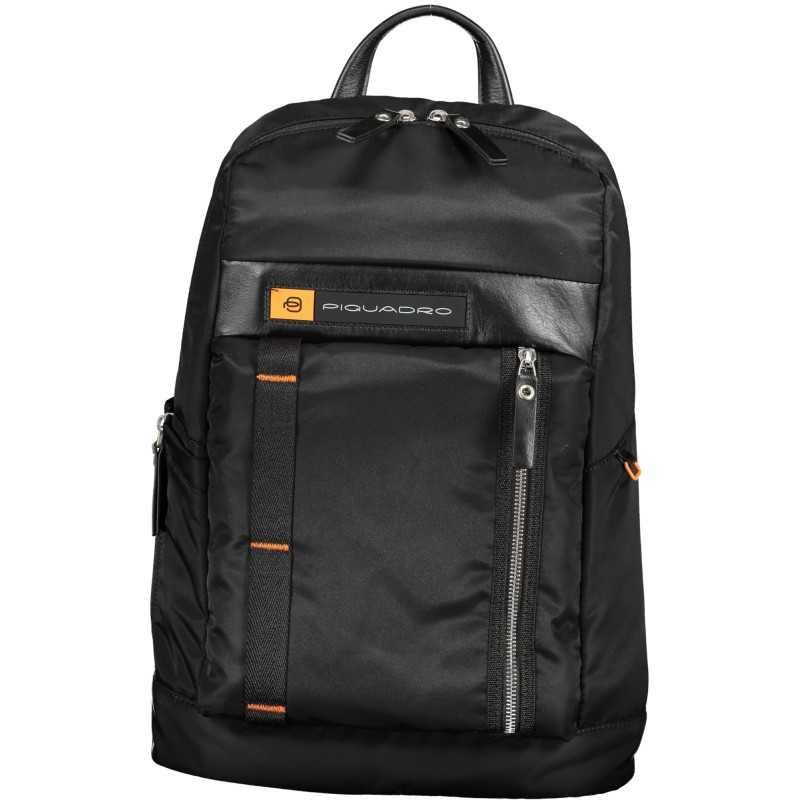 PIQUADRO MEN'S BLACK BACKPACK