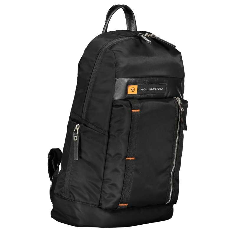 PIQUADRO MEN'S BLACK BACKPACK