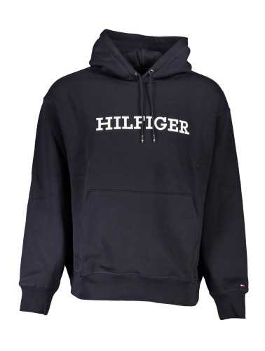 TOMMY HILFIGER MEN'S BLUE ZIPLESS SWEATSHIRT