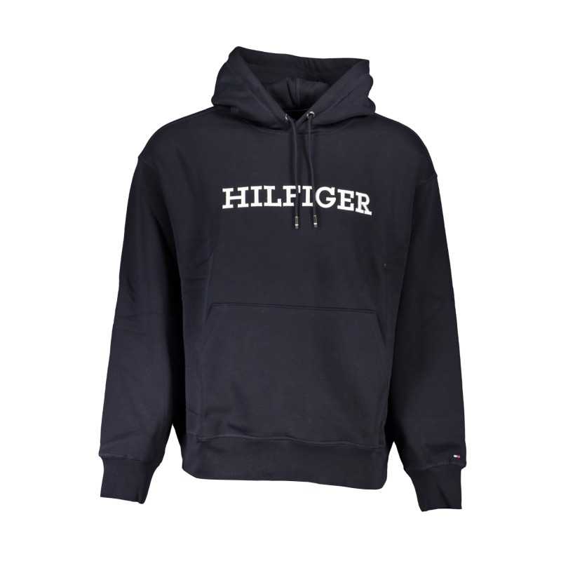 TOMMY HILFIGER MEN'S BLUE ZIPLESS SWEATSHIRT