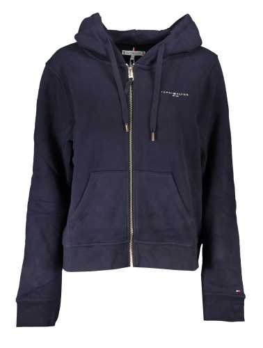 TOMMY HILFIGER WOMEN'S BLUE ZIP SWEATSHIRT