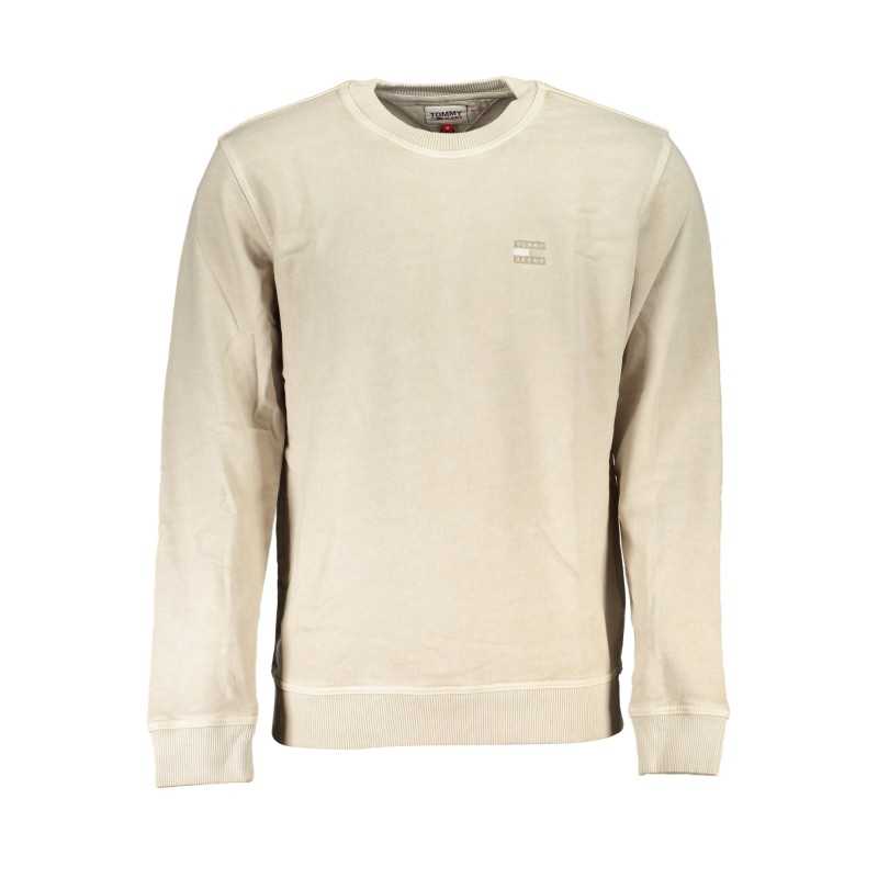 TOMMY HILFIGER FELPA SENZA ZIP UOMO BEIGE