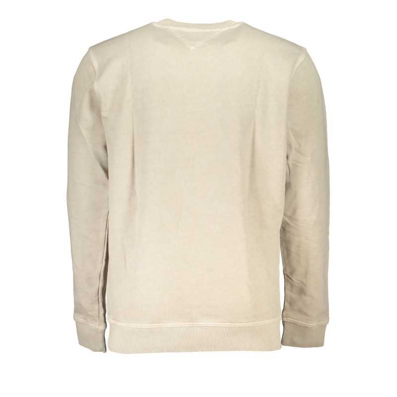 TOMMY HILFIGER FELPA SENZA ZIP UOMO BEIGE