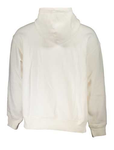 TOMMY HILFIGER MEN'S WHITE ZIPLESS SWEATSHIRT