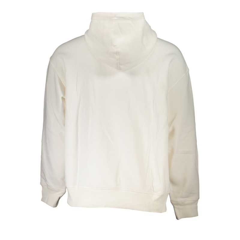 TOMMY HILFIGER MEN'S WHITE ZIPLESS SWEATSHIRT