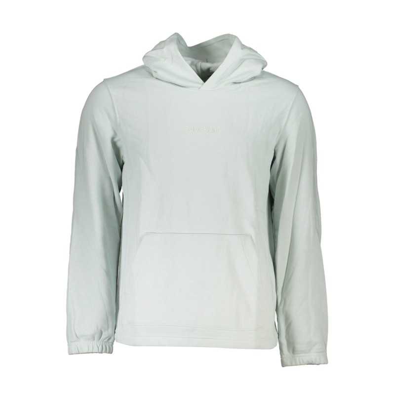 CALVIN KLEIN MEN'S GREEN ZIPLESS SWEATSHIRT