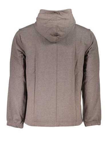 CALVIN KLEIN MEN'S BROWN ZIPLESS SWEATSHIRT