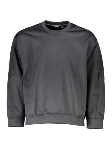 CALVIN KLEIN MEN'S BLACK ZIPLESS SWEATSHIRT