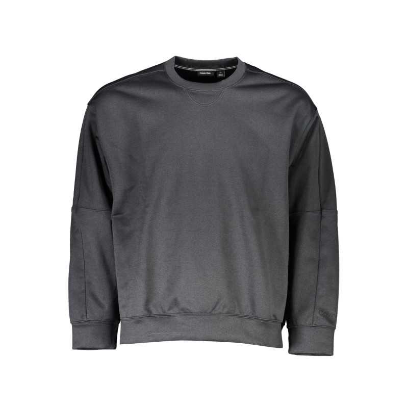 CALVIN KLEIN MEN'S BLACK ZIPLESS SWEATSHIRT