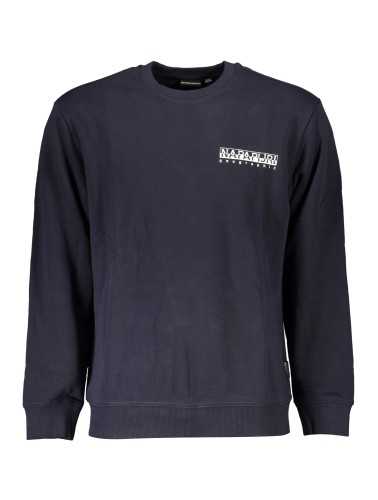 NAPAPIJRI MEN'S BLUE ZIPLESS SWEATSHIRT