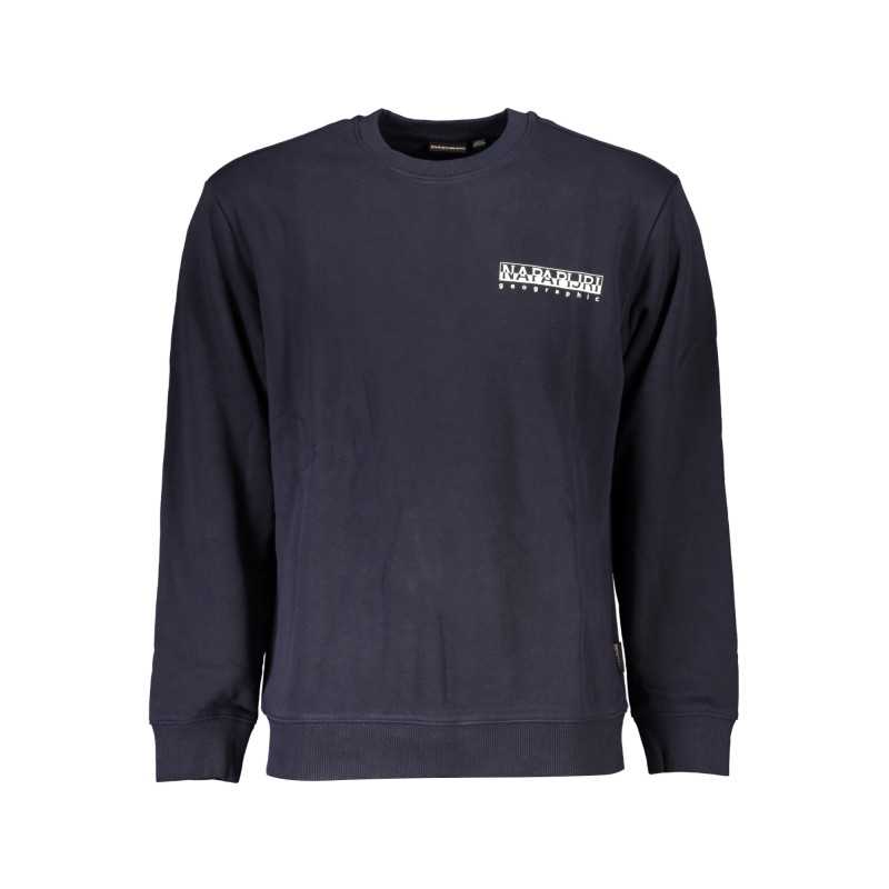 NAPAPIJRI MEN'S BLUE ZIPLESS SWEATSHIRT