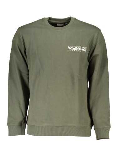 NAPAPIJRI GREEN MEN'S ZIPLESS SWEATSHIRT