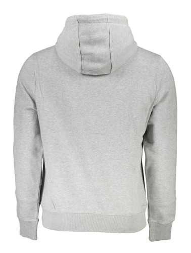 NAPAPIJRI MEN'S GRAY ZIPLESS SWEATSHIRT