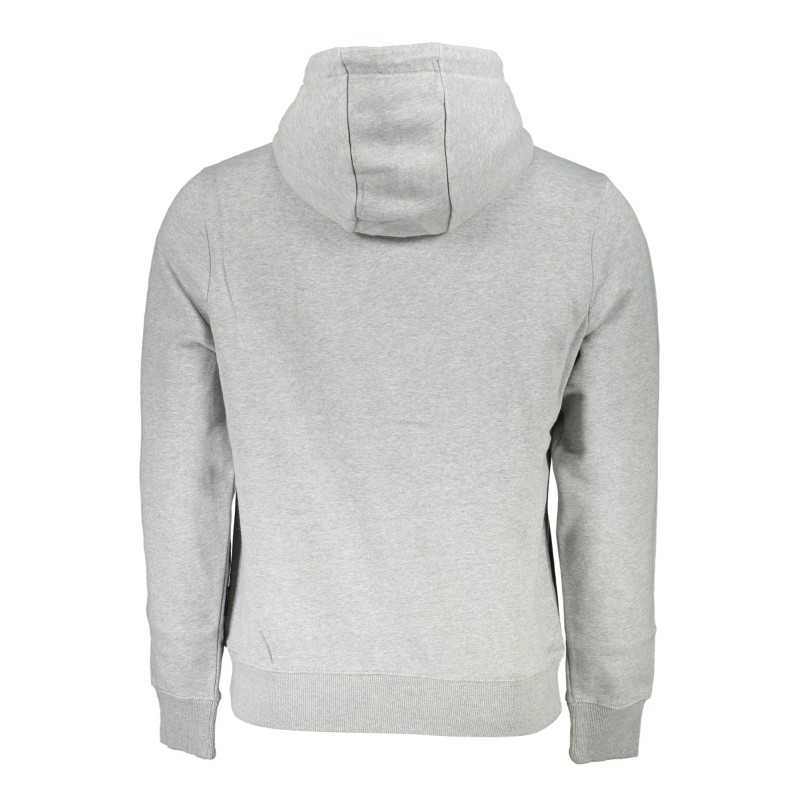 NAPAPIJRI MEN'S GRAY ZIPLESS SWEATSHIRT