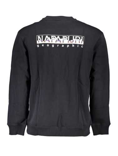 NAPAPIJRI MEN'S BLACK ZIPLESS SWEATSHIRT