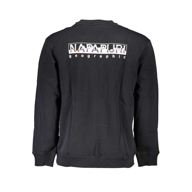 NAPAPIJRI MEN'S BLACK ZIPLESS SWEATSHIRT