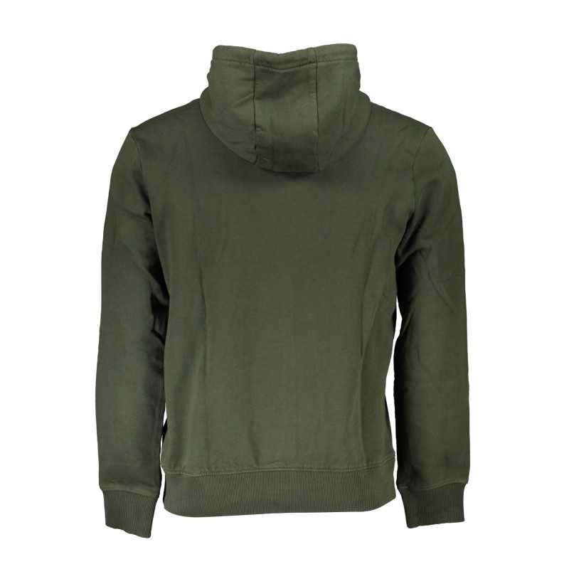 NAPAPIJRI GREEN MEN'S ZIPLESS SWEATSHIRT