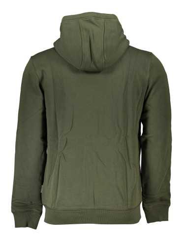 NAPAPIJRI MEN'S GREEN ZIP SWEATSHIRT