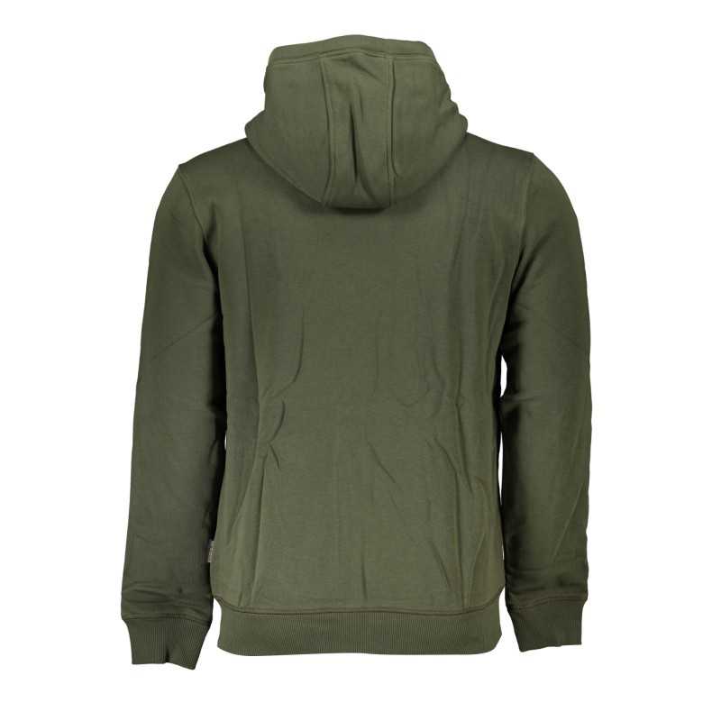 NAPAPIJRI MEN'S GREEN ZIP SWEATSHIRT