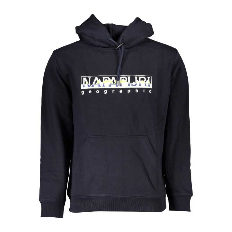 NAPAPIJRI MEN'S BLUE ZIPLESS SWEATSHIRT