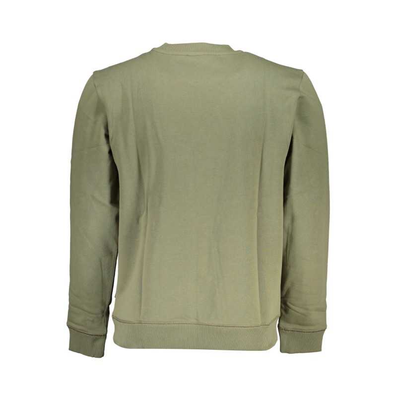 NAPAPIJRI GREEN MEN'S ZIPLESS SWEATSHIRT