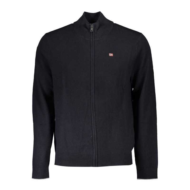 NAPAPIJRI MEN'S BLACK CARDIGAN