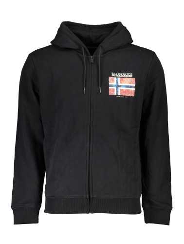 NAPAPIJRI MEN'S BLACK ZIP SWEATSHIRT