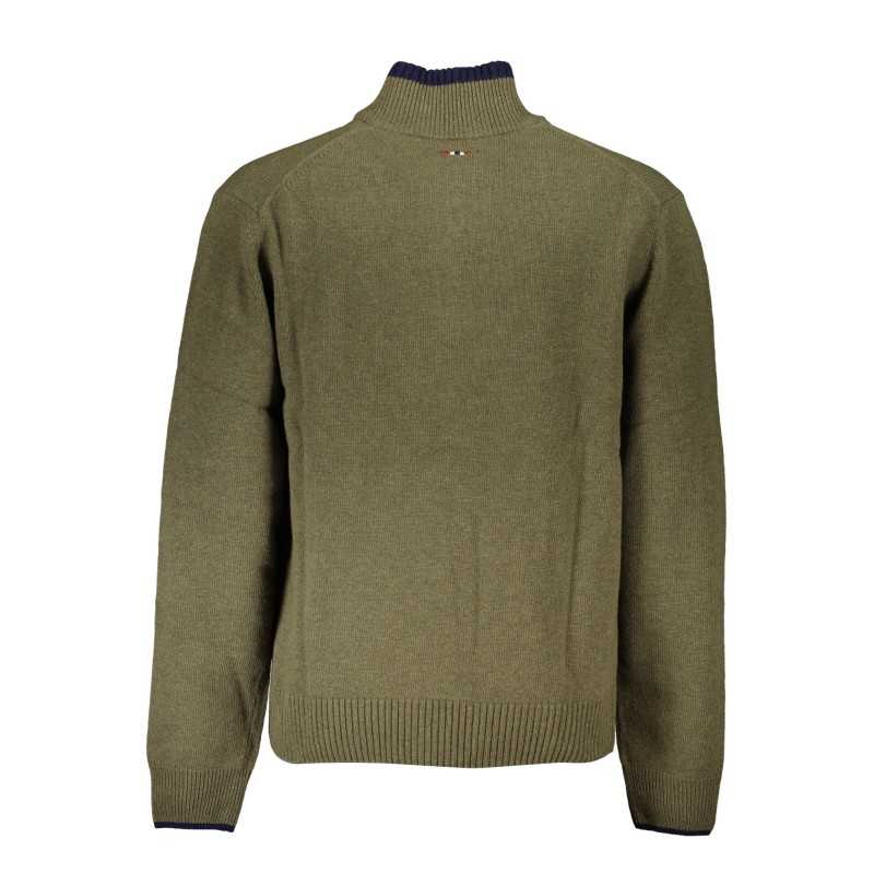 NAPAPIJRI GREEN MEN'S SWEATER