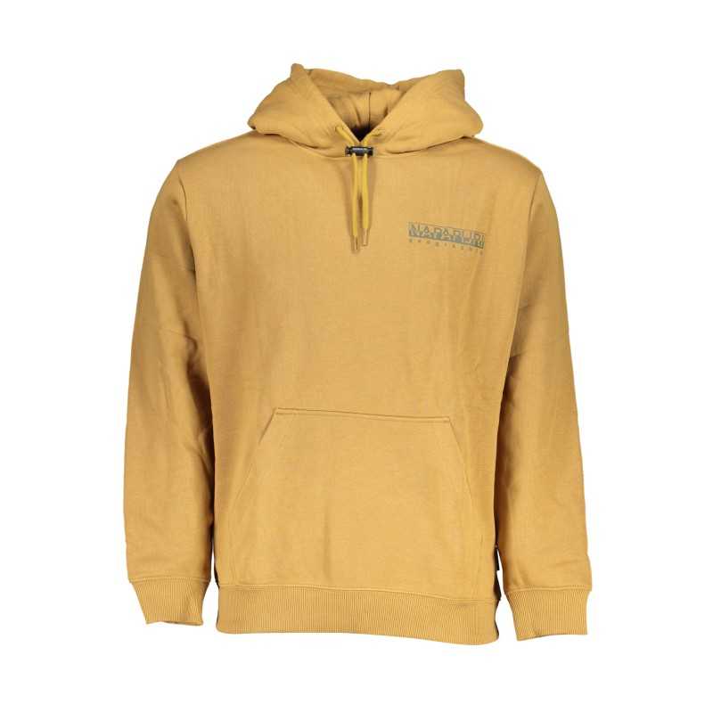 NAPAPIJRI MEN'S BEIGE ZIPLESS SWEATSHIRT