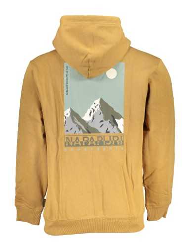 NAPAPIJRI MEN'S BEIGE ZIPLESS SWEATSHIRT