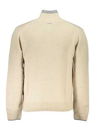 NAPAPIJRI MEN'S BEIGE SWEATER