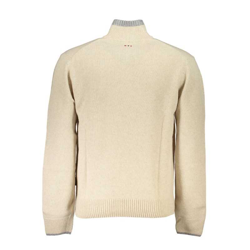 NAPAPIJRI MEN'S BEIGE SWEATER