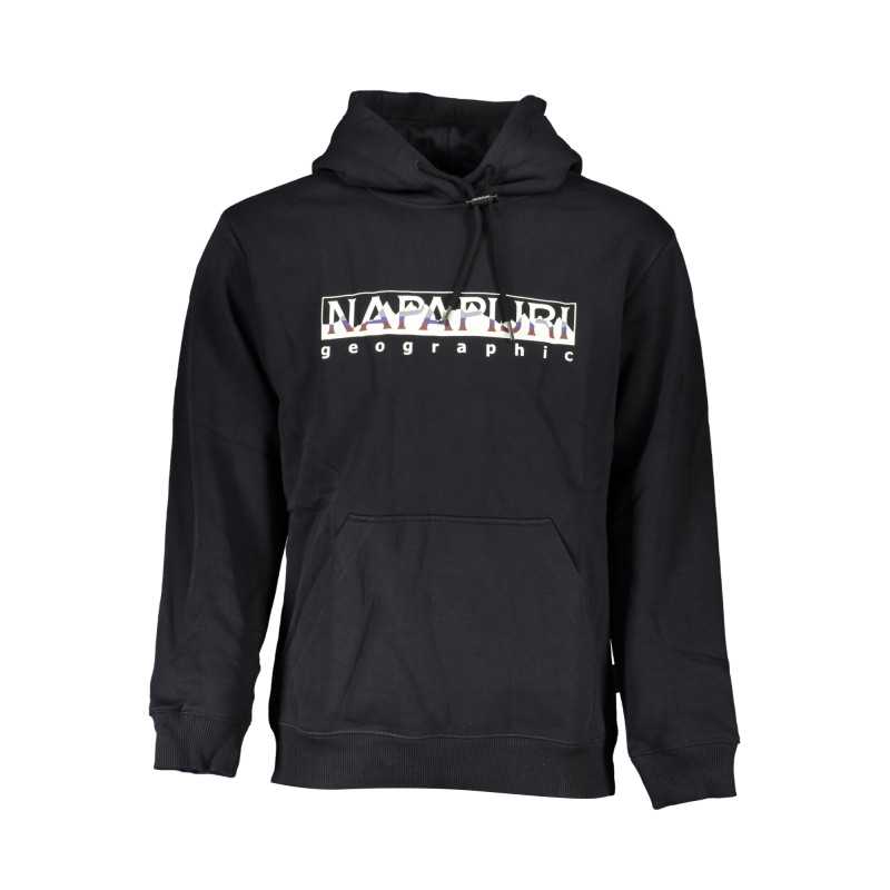 NAPAPIJRI MEN'S BLACK ZIPLESS SWEATSHIRT