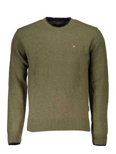 NAPAPIJRI GREEN MEN'S SWEATER