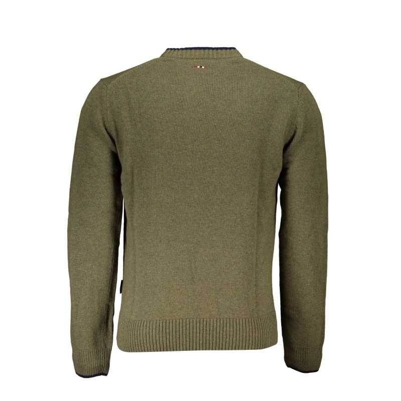 NAPAPIJRI GREEN MEN'S SWEATER